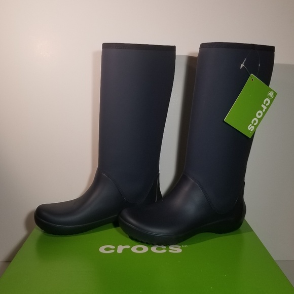 CROCS Shoes - NEW | Crocs | Navy Tall Rain Boots
